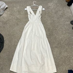 Anthropology Small White Denim Dress